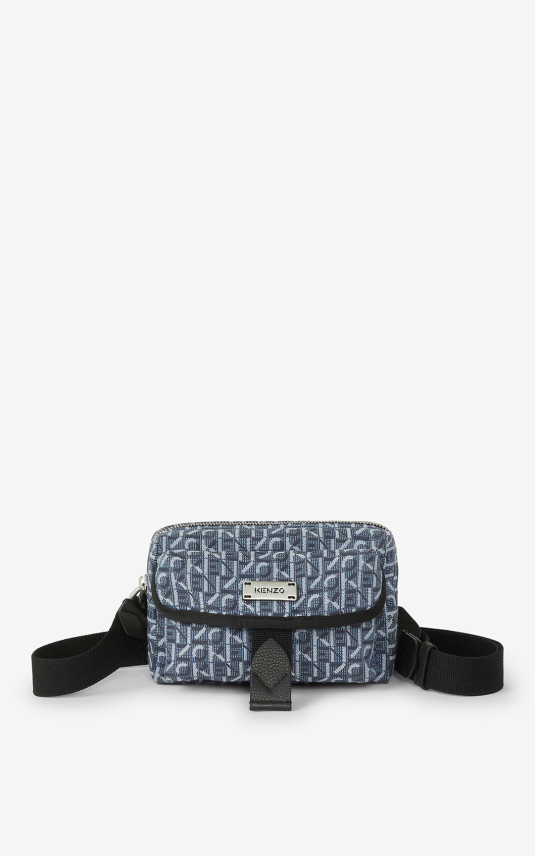 Bandolera Kenzo Courier jacquard mini Mujer Azul Marino Azules UXY391274